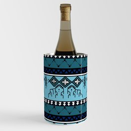 Blue ethnic pattern Wine Chiller
