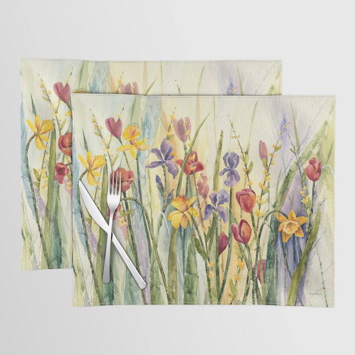 Spring Medley Flowers Placemat