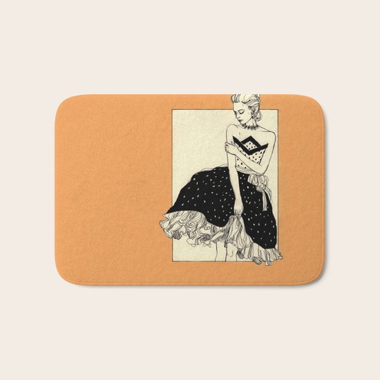 Vintage lady#2 Bath Mat