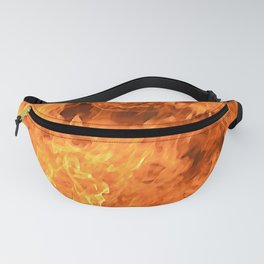 fire, as if painted Fanny Pack