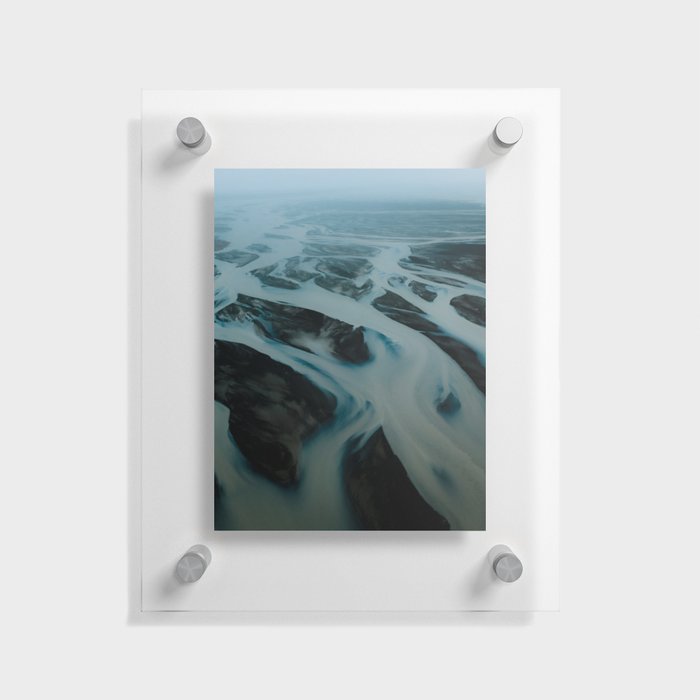 Mystic Riverbeds in Iceland – Landscape Photography Floating Acrylic Print
