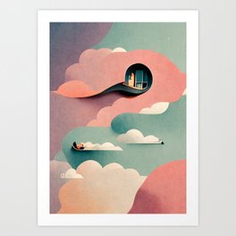 Cloud Portal Art Print