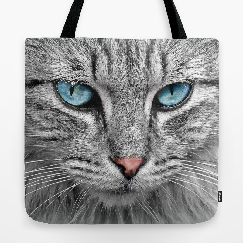 Cat Face Tote Bag By Erikakai Society6
