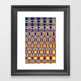 Bright Colorful Abstract Lines Framed Art Print