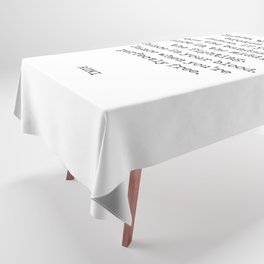 Rumi Quote 03 - Dance when you're perfectly free - Typewriter Print Tablecloth