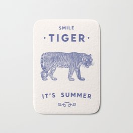 Smile Tiger, it's Summer Bath Mat | Old, Africa, Illu, Type, Graphic Design, Tigre, Illustration, Typography, Digital, Graphicdesign 