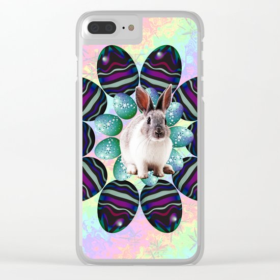 Easter Wreath Clear iPhone Case