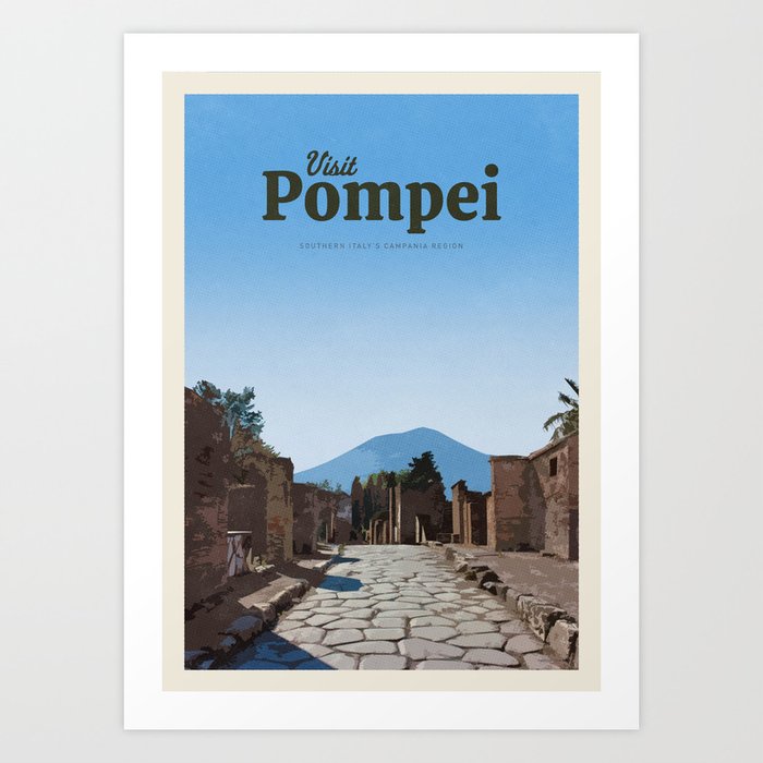 Visit Pompei Art Print