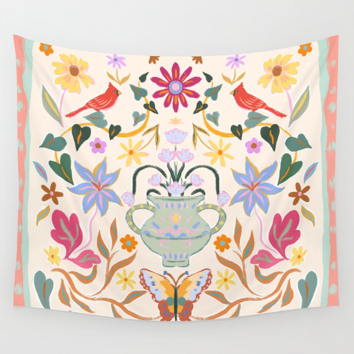 Magical Garden Wall Tapestry