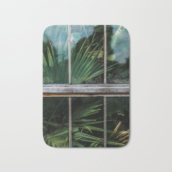Botanical window Bath Mat
