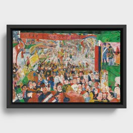 Christ's Entry into Brussels by James Ensor, 1889 Framed Canvas
