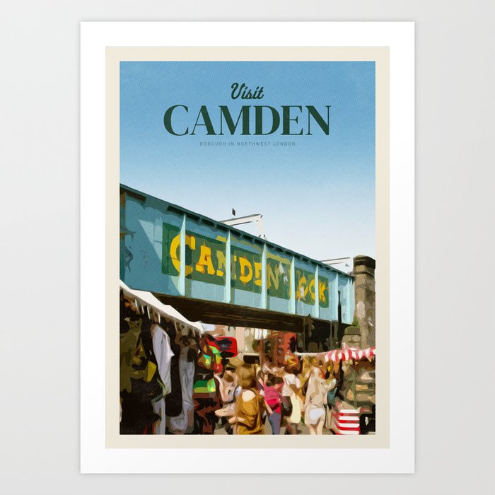 Visit Camden Art Print