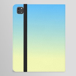 SKY BLUE & BEACH SAND YELLOW OMBRE COLOR iPad Folio Case