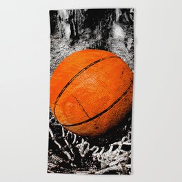 The basketball Beach Towel