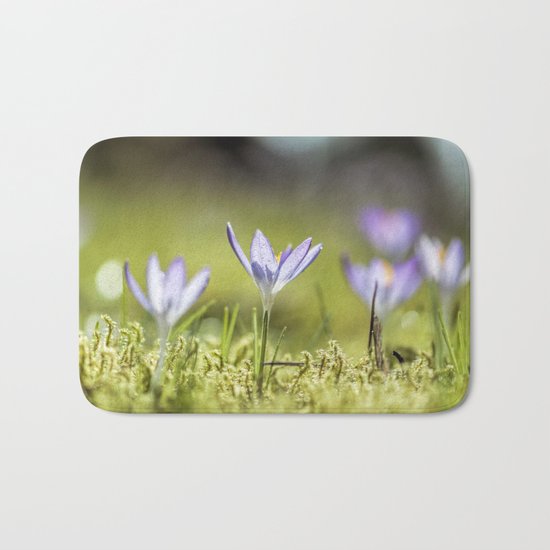 Crocus meadow Bath Mat