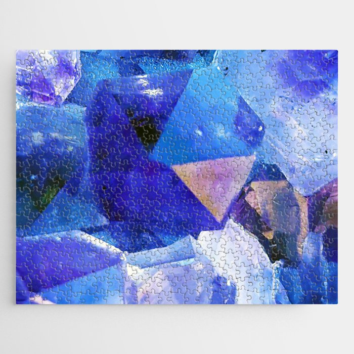 Blue Crystals Jigsaw Puzzle