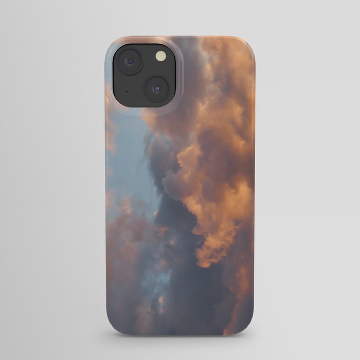 Peach Clouds iPhone Case