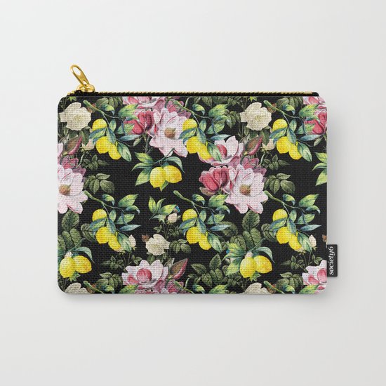 Botanical Pattern Carry-All Pouch
