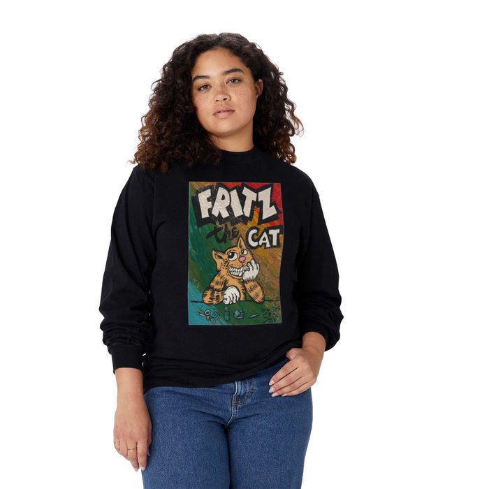 CULT ICON FRITZ THE CAT by DAVID C J BUNN Long Sleeve T Shirt by