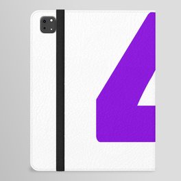 4 (Violet & White Number) iPad Folio Case