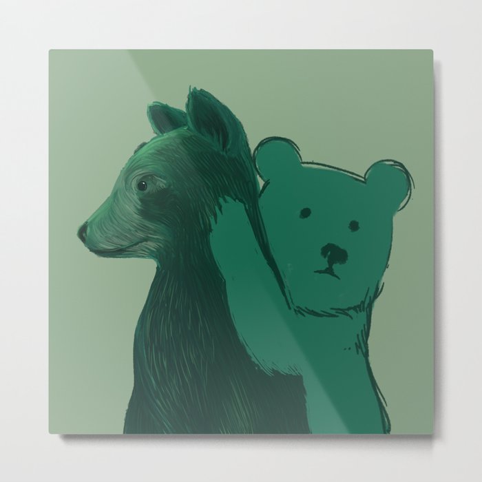 Bear Cubs Metal Print