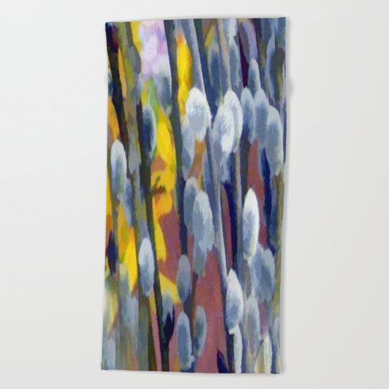 Pussy Willow Beach Towel