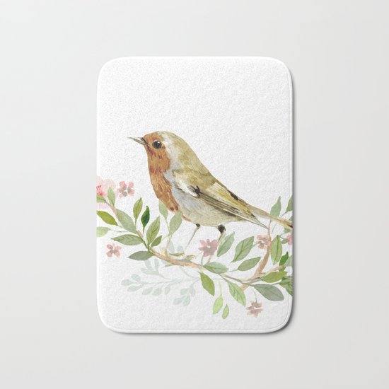 bird 3 Bath Mat