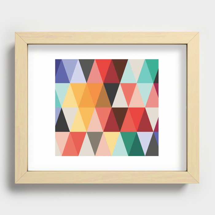 Mid-Century Modern Color Story Recessed Framed Print