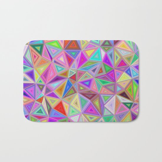 Triangular happiness Bath Mat