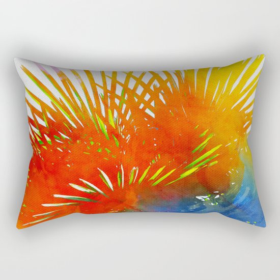 Enchanted Palm Leaves Rectangular Pillow