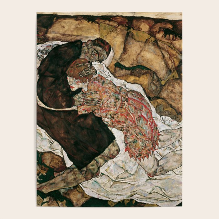 Картина девушка и смерть шиле