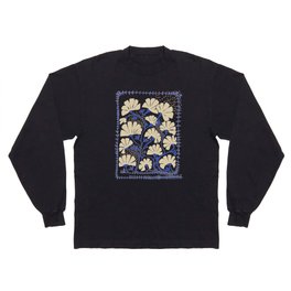 Klimts always blooming good mood deep black Long Sleeve T-shirt