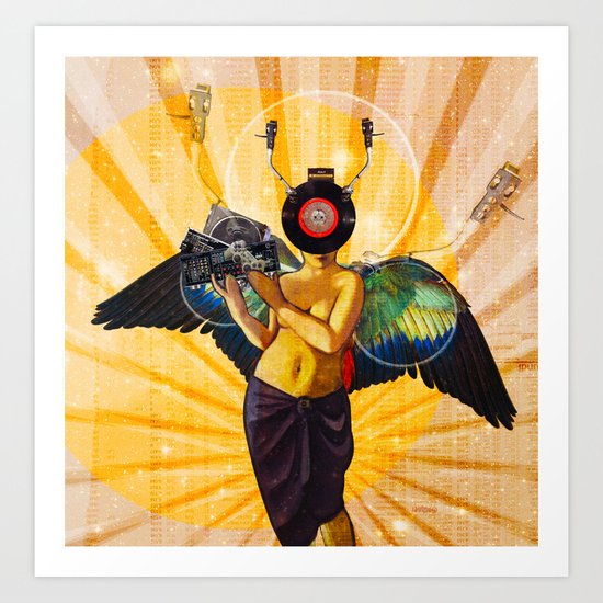 TurnTableTussi Art Print