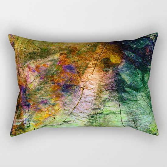 ink in wood Rectangular Pillow