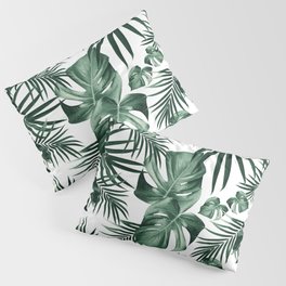 Tropical Jungle Leaves Pattern #4 (2020 Edition) #tropical #decor #art #society6 Pillow Sham