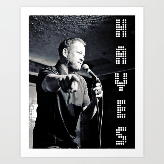 Comedian Justin Hayes Art Print