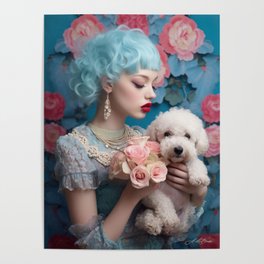 Le Blanche 72 Beauty and dog Poster