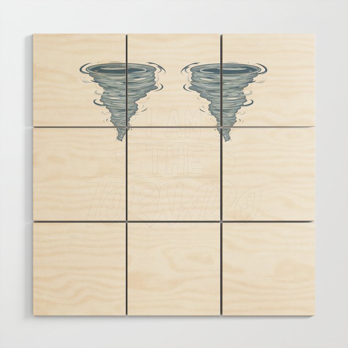 Tornado Twister Storm Chasing Meteorologist Wood Wall Art