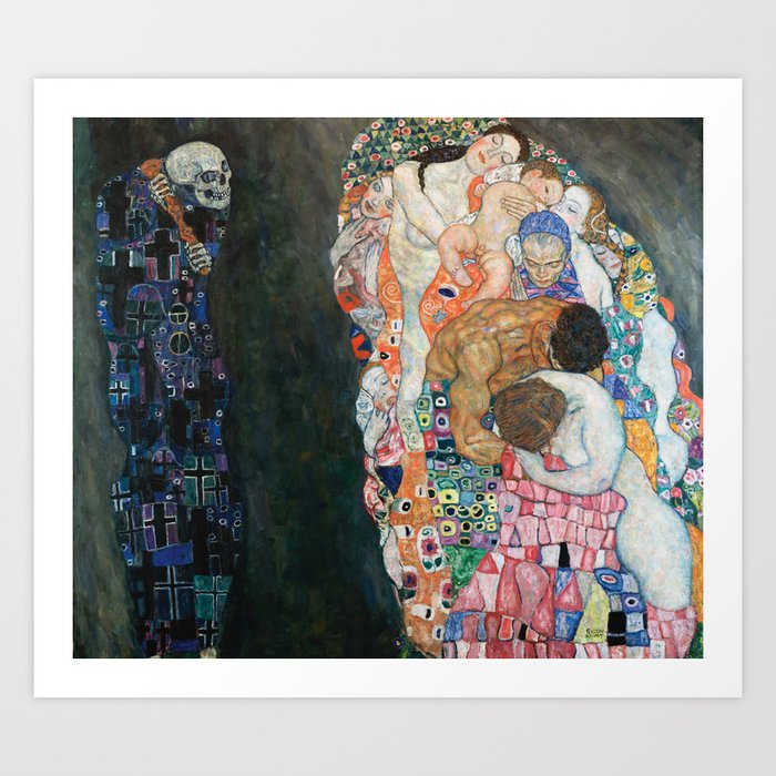 Death and Life by Gustav Klimt Art Print