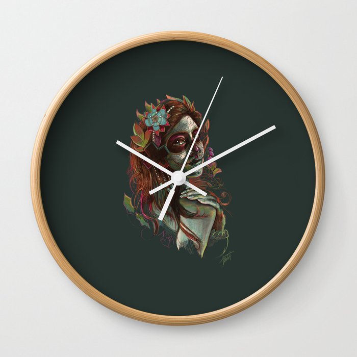 Day of the Dead Girl Wall Clock