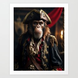 Pirate Ape #1 Art Print