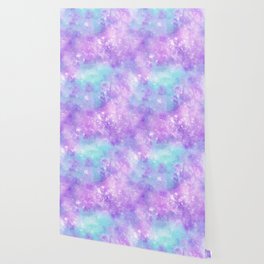 Purple Blue Galaxy Painting Wallpaper