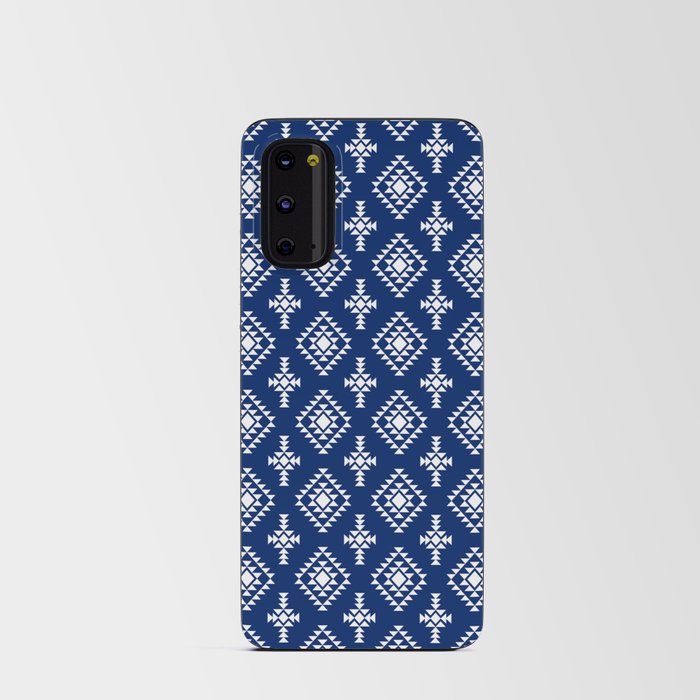 Blue and White Native American Tribal Pattern Android Card Case