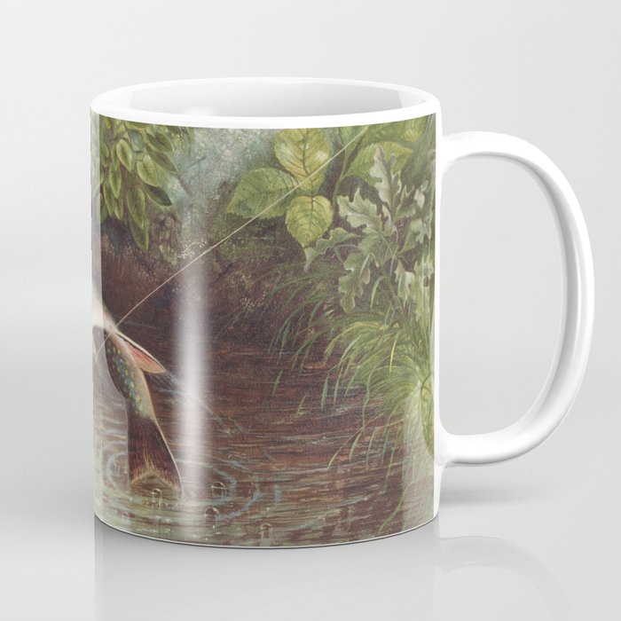 Leaping Brook Trout Coffee Mug