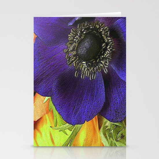 All of My Heart- Flower Power Anemone Stationery Cards