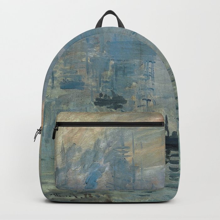 Claude Monet – Impression soleil levant – impression sunrise Backpack