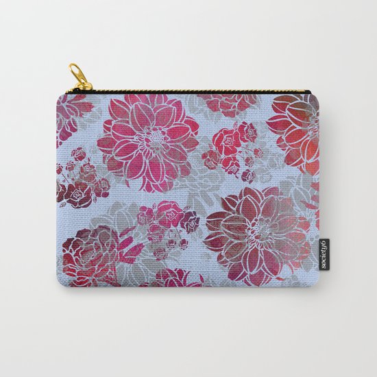 Flower Pattern Design Carry-All Pouch