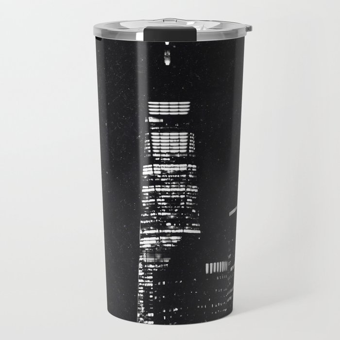 Lights of NYC | New York City Minimalism Black and White Travel Mug