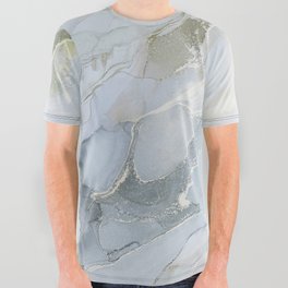 Abstract hand painted alcohol ink texture  All Over Graphic Tee