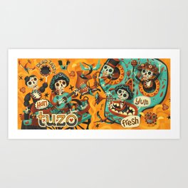 Day of the Dead - Mariachi Art Print